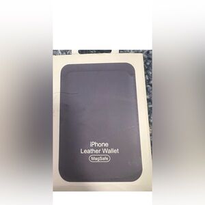 NWB Apple iPhone Magnetic Leather Wallet - Navy Blue